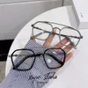 Tasarımcı CH Çapraz Gözlükler Çerçeve Kromlar Marka Güneş Gözlüğü Erkekler için Kadın Stil Miyopya Myopia Modaya Modaya Gözü Kadın Kalp Lüks Yüksek Kaliteli Gözlük Çerçeveleri OC92