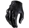 Top Guantes Fashion Glove Real Leather Full Finger Black Moto Men Motorcykelhandskar Motorcykelskydd Gear Motocross Glove2981291163