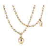 Модные ювелирные изделия, дизайнерское ожерелье, роскошные подвески в форме подковы, серия ожерелий, розовое золото, платиновая цепочка с бриллиантами для взрослых, Jewel281D