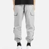 Pantaloni da uomo 2024 Uomini Thin Cargo Colore solido Fascio Piedi Lunghi Moda maschile Hip Hop Casual Streetwear Jogging Pantaloni