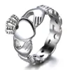 Anneaux de mariage Classique Irlande du Nord Style Claddagh Coeur Amour Bague Glamour Dames Fête Bijoux248t