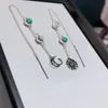 Luxur Designer Fashion Silver örhängen örhängen örhängen hänge örhängen kvinnors bröllopsfest födelsedagspresent smycken hög kvalitet med låda