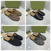 Designer Princetown Chinelos Sandálias De Couro Genuíno Corrente De Metal Conforto Sapatos Casuais Masculinos E Femininos Mules De Luxo Chinelos Dedo Redondo Mocassim Sem Encosto Tamanho 38-47