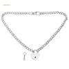 Hanger Kettingen Y2K Hart Slot Ketting Acryl Ketting Sleutelbeen Choker