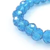 Lake Blue 8 mm Faseted Crystal Bransoletka z koralikami dla kobiet proste styl Bracelets Bracelets 20pcs Lot Whole2878