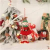 Weihnachtsdekorationen, Cartoon-Paar, Elfenpuppe, Anhänger, Weihnachtsbaum, hängend, fröhliche Dekorationen, festliche Party-Ornamente, Weihnachten, Dhgarden Dhjcv