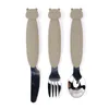 Paslanmaz Çelik Çocuk Sofra Kaşık Fork Bıçak Seti Tatlı Kaşık Çocuk Gadgets Besleme Çatal Bebek Eşyaları 231229