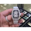 Womenwatch Womenwatch RM07-01 Watches Watches Full Diamonds Wristwatch مع مربع Qrux Movement Movement Uhren Rubber Strap Montre Ice Out Luxe