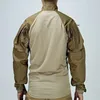 Homens Camisetas Tático de Manga Longa Camiseta Mens Sapo Terno CP Camuflagem Militar Combate Treinamento do Exército Resistente ao Desgaste Respirável Tops