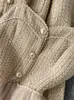 Высококачественные твидовые комплекты из 2 предметов, женские наряды, винтажная короткая куртка, пальто, сексуальное шерстяное платье без бретелек в стиле пэчворк, сетчатые костюмы 231228