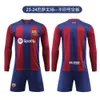 23-24 Barcelona Home Outono/Inverno Conjunto de camisa de futebol Lewandowski de manga comprida tamanho 9