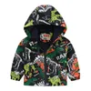 Spring Baby Boys Girls Coats Cartoon Dinosaur Zipper Hoodies Jacket for Kids Sweatshirt Children Windbreaker Outerwear 1 7 Years 231228