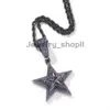 hiphop diamanten ingelegde roterende pentagram hanger ketting populaire trend straatsieraden Brede GRA Moissanite diamant 18k goud Sterling zilveren Cubaanse schakelketting