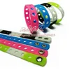 20pcs lot Mix Style Random Silicone Bracelet Wristband 18cm Fit Shoe Charms Shoe Buckle Wristband Rubber Wrist Strap 2201172846