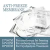 As membranas anticongelantes 34x42cm da máquina do emagrecimento para máquinas de cryolipolysis protegem a membrana fria da terapia do crio do peso da perda de peso