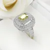 Luckyshine Mix Mix Size12 PCS Lot Daily Jewelry Rings Jewelry Square Zircon Gems 925 Sterling Silver Plated Ring Holiday GIF325A