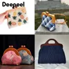 Deepeel 14/20/30cm Bag Wooden Handle Bags Closure Kiss Clasp Purse Frames Lock Buckles Handles DIY Sewing Brackets Accessories 231228