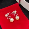 Luxus Strass Ohrringe Ohrstecker Lady Designer Chic Ohrstecker Ohr tragen Retro vergoldet Ohrringe Schmuck Geburtstagsgeschenk