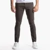 Pantalones para Hombre Primavera Casual Colores Sólidos Simples Versátil Negocios Largo Moda Estiramiento Pierna Recta Pantalón