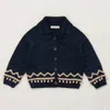 Pull tricoté Misha Puff hiver enfants chandails pour filles mignon tricot Cardigan bébé enfants coton vêtements d'extérieur 231228