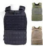 Taktyczne polowanie na kamizelkę War Training Body Armour Paintball Molle Shooting Plaster Talerz nośnik Vests18304413