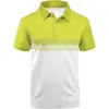 Polo d'été de Golf pour hommes, surdimensionné, Simple, imprimé, vacances, Sport, manches courtes, décontracté, boutons, revers, vêtements 231228