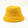 Basker kvinnor vinter hink hatt vintage cloche hattar varma faux ull utomhus fiskare mössduk