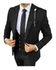 Formalne mężczyzn 3 -częściowy garnitur ślubny Tuxedo Slim Fit Suits Kostium szampana Homme Blazerpantsvest 231229