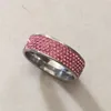 Full Zircon Engagement Rings for women pink color Wedding rings female anel Austrian Crystals Jewelry top quality305T