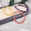 Bracelets en pierre naturelle, 1 brin, perles Unakite/Agate, breloques pour femmes et filles, bijoux de poignet, accessoires, cadeaux de fête quotidiens