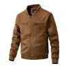 Men's Jackets Classic Jacket With Stand Collar And Slim Fit Perfect For Casual Wear In Autumn Winter