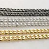 Lot von 5 Metern in loser Schüttung, 5 mm, Schwarz, Silber, Gold, Edelstahl, Panzergliederkette, Zubehör, Schmuckmarkierung, DIY-Halskette, Armband, 225C