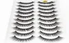 2020 Nya 10 par 100 Real Mink Eyelashes 3D Natural False Eyelashes Mink Lashes Soft Eyelash Extension Makeup Kit Cilios 3D1096967320