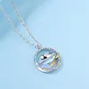 Pendant Necklaces 925 Stamp Whale For Women Magic Color Blue Sea Clavicle Chain Ocean Series Fashion Silver Jewelry2413