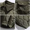 Men S Jackets Winter Vintage Cotton Jacket Cargo Padded Coats Street Fashion Thick Quilting Cardigan Ameki Lightweight Outwear