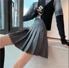 Gonne Estate Donna Plaid Stampa Gonna 2023 Casual Vita alta Studente Pieghettato Harajuku Carino Dolce Ragazze Mini Dance Feminina