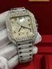 Автоматические механические часы Edition Moissanite Watch Gold и Silver Test Mens Diamond New Top Sports