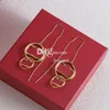 Designer Perlen Kristall Ohrringe Ohrstecker Vintage Damen Chic Ohrstecker 18K Gold Ohrringe Charm Schmuck für Party Hochzeit