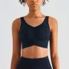 Lu Align Lu Yoga Colete Esporte Esporte Sutiã Ginásio Top Strappy Sutiã Sexy Tops Roupas Femininas Push Up Bra Workout Crop Tops Treinamento Feminino Sportswear LL Lemon