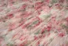 Robes décontractées Frege Chatte Floral Volants Dentelle Formelle À Manches Longues Longueur De La Cheville De Mariage Soirée De Luxe De Bal Femmes