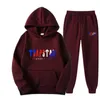 Homens Tracksuits Outono Roupas Femininas Sportswear Duas Peças Set Homens Jaqueta Sweatpants Roupas de Marca Masculino Sweatsuit Ternos Esportivos Marido Hoodie