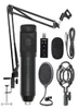 Microphones BM800 Kit de Microphone à Suspension professionnel Studio diffusion en direct enregistrement condensateur ensemble Micphone haut-parleur 11239102