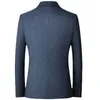 2023 Moda Uomo Casual Boutique Lana Colore puro Business Slim Fit Blazer Giacca Abito Cappotto 231228