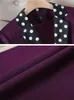 Women's Two Piece Pants Elegant Black Green Purple Formal Blazer Jacket And Pant Suit Trousers Women Female Office Ladies Business Work Wear