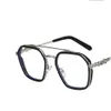 Designer Ch Cross Lunettes Cadre Chromes Marque Lunettes de soleil Lunettes pour hommes Tendance surdimensionnée Myopie Equipé Rétro Noir Or Yeux Coeur Haute Qualité 2024 I6CL