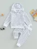 Kleidungssets Baby Mädchen Winterkleidung 2-teiliges Blumendruck-Hoodie-Sweatshirt und Leggings-Set Warmes Outfit