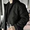 Giacche da uomo Giacca dal design di lusso Stile classico Autunno Inverno Logo con cappuccio incollato Cerniera nera Ispessimento cotone da uomo