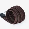 Belts Men's Woven Elastic Mercerized Belt Pin Buckle Multiple Colour Waist High Quality Stretch For Jeans Leisure Golf Sports