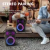 Halo 100 Haut-parleur 110 Bluetooth avec système audio 3 voies Double modes audio Contrôle par application pour soirée karaoké 231228