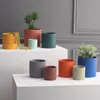 Pot de fleur en céramique coloré Simple, jardinière succulente, décoration de maison, ornements de bureau, décoration de jardin, plante bonsaï 231228